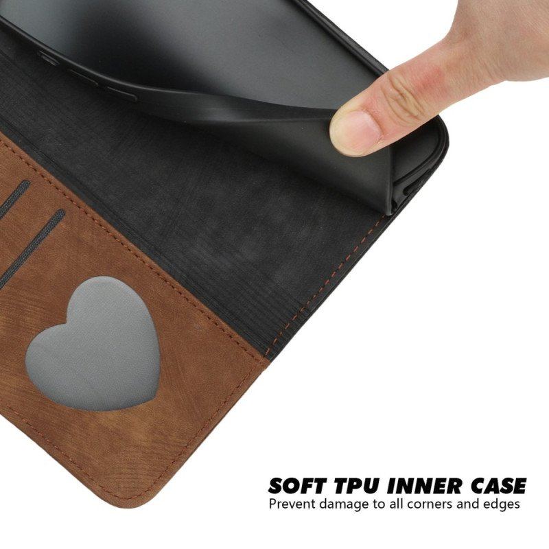 Etui Folio do Sony Xperia 5 IV Dwukolorowy Z Paskiem