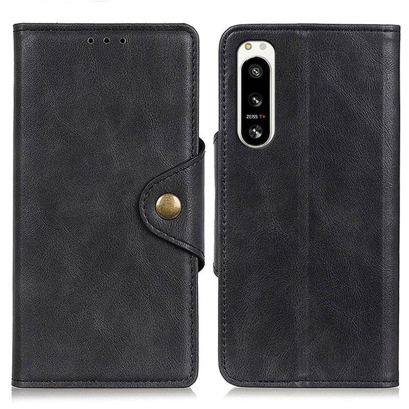 Etui Folio do Sony Xperia 5 IV Przycisk Magnetyczny