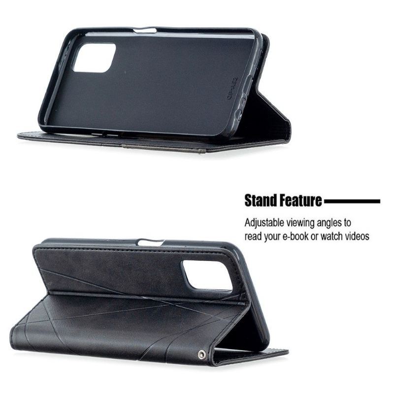 Etui Folio do Oppo A72 Skórzane Etui Na Karty W Stylu Célinia