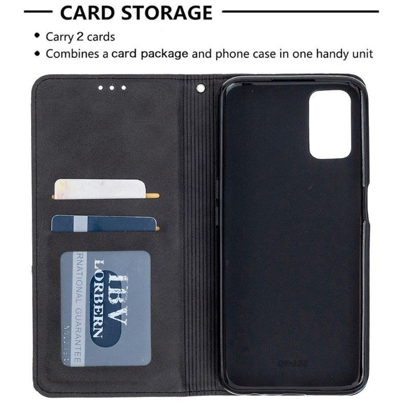 Etui Folio do Oppo A72 Skórzane Etui Na Karty W Stylu Célinia