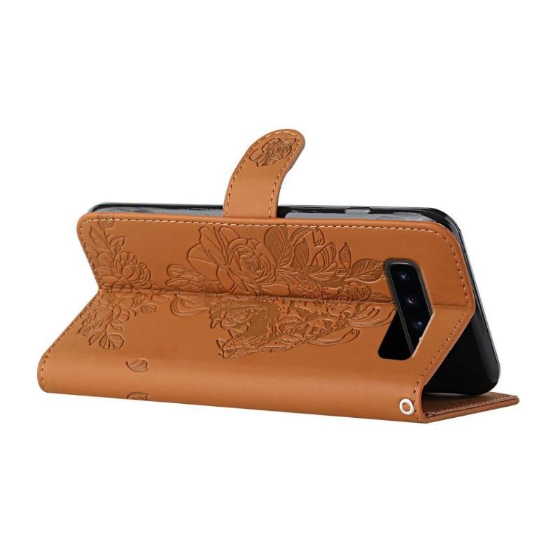 Etui Folio do Samsung Galaxy S10 Plus Design Tiger + Pasek