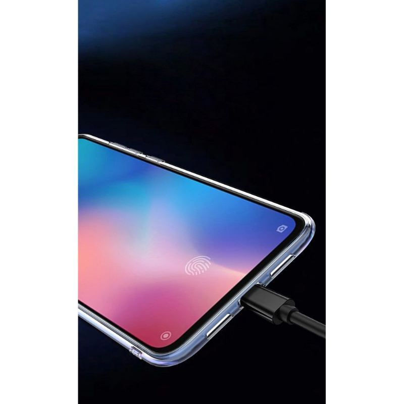 Etui do Xiaomi Mi 9 Z Pierścieniem Magnetycznym - Przezroczysty Czarny