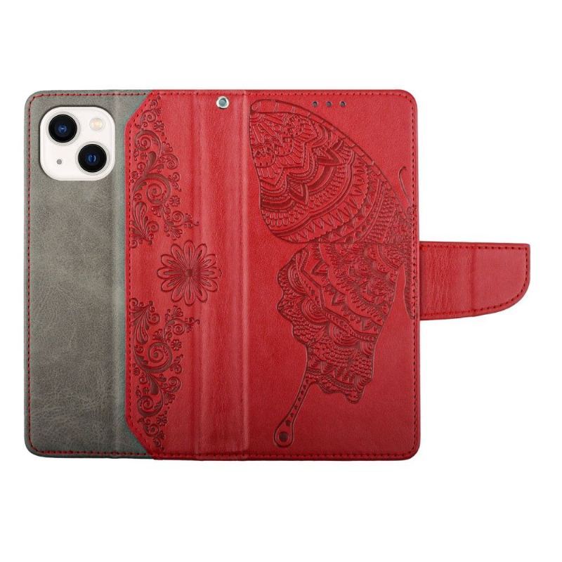 Case do iPhone 13 Mini Etui Folio Motyl
