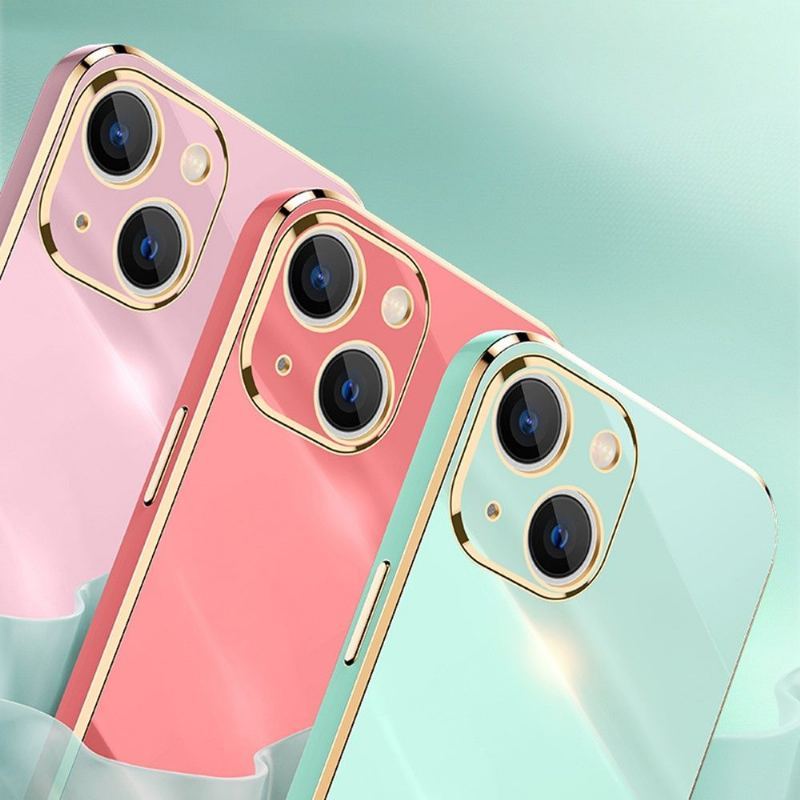 Futerały do iPhone 13 Mini Obrzeża Elastyczny Błyszczący