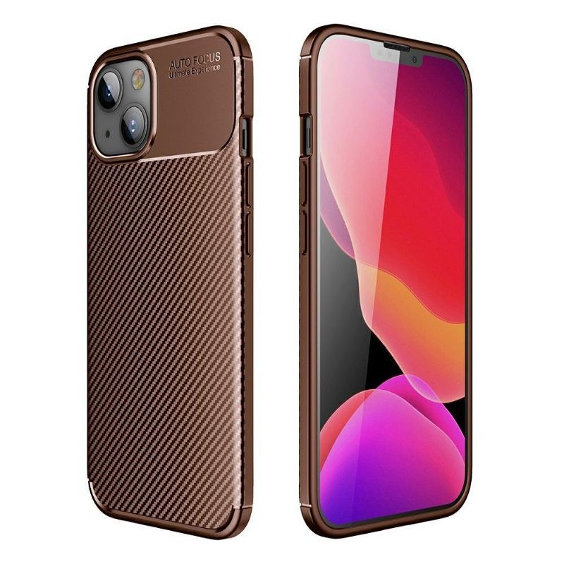 Futerały do iPhone 13 Mini Styl Włókna Węglowego