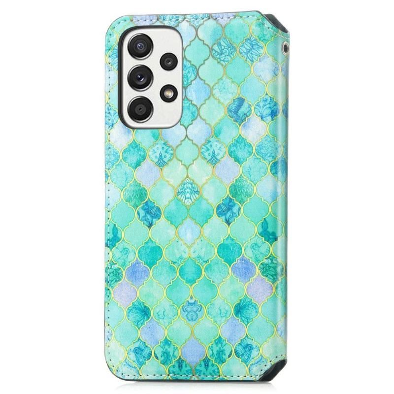 Etui Folio do Samsung Galaxy A33 5G Skórzany Futerał Arabesque Flip Flap