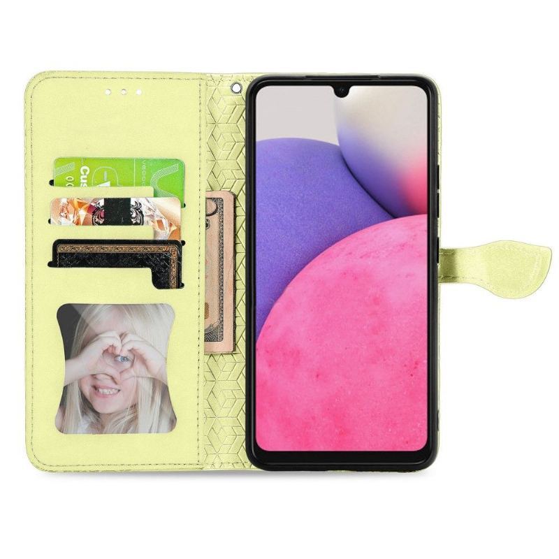 Skórzany Futerał do Samsung Galaxy A33 5G Mandala Liść
