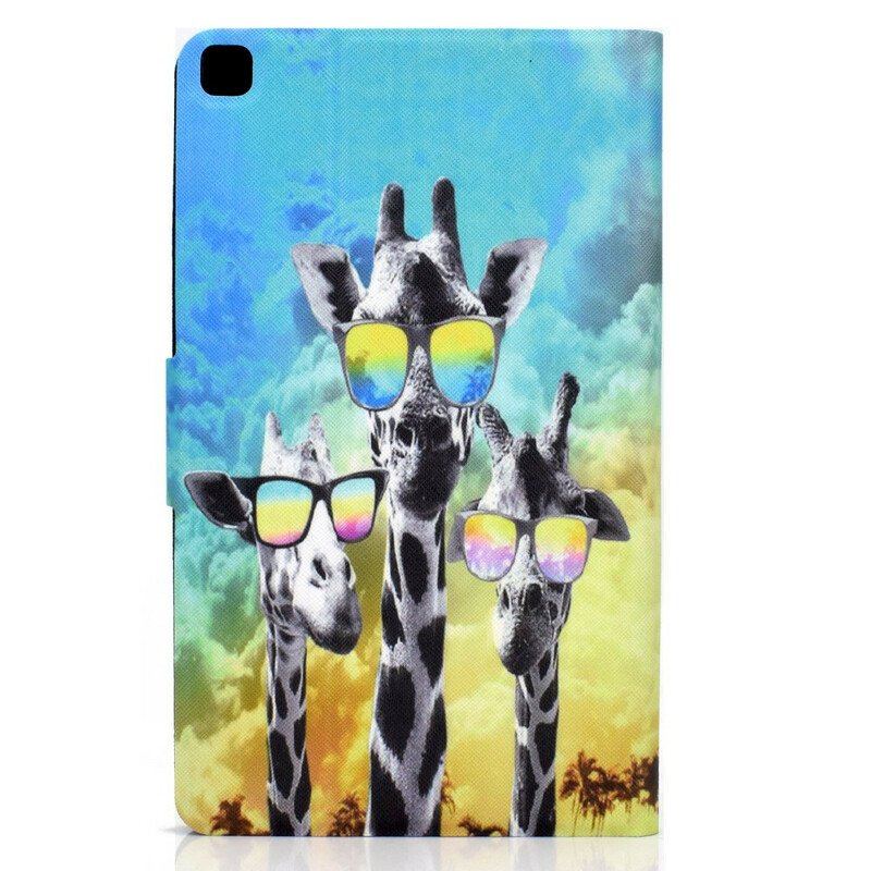 Etui Folio do Samsung Galaxy Tab A7 Lite Funky Żyrafy