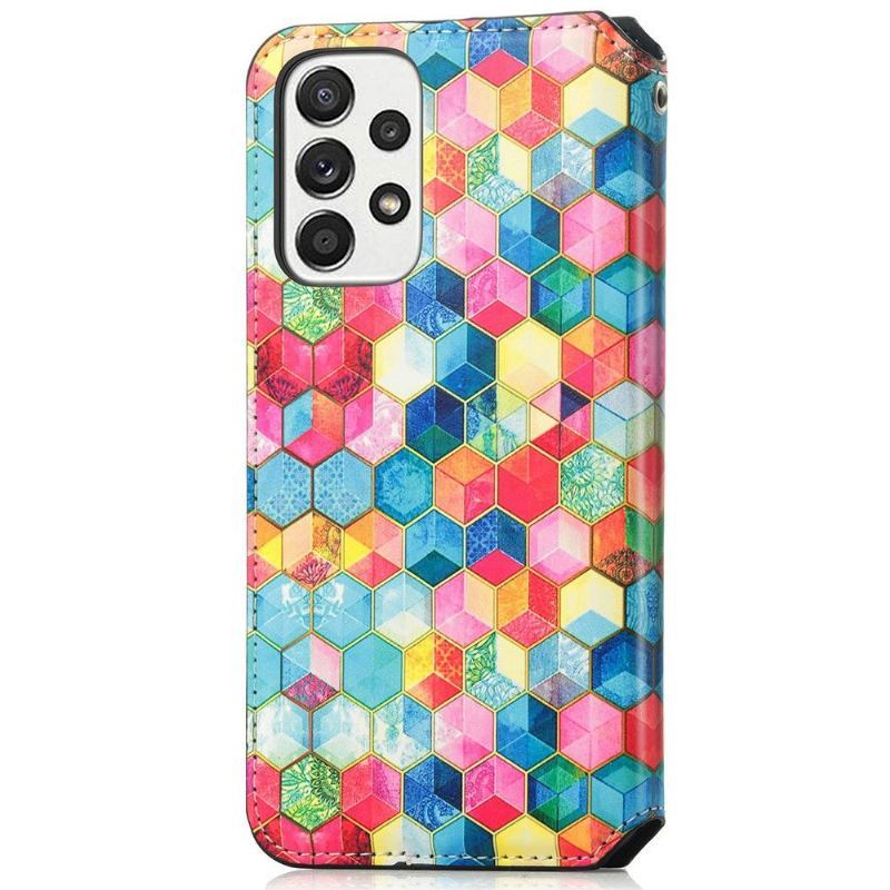 Etui Folio do Samsung Galaxy A53 5G Kolorowe Kostki