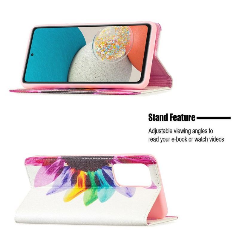 Etui Folio do Samsung Galaxy A53 5G Kolorowe Płatki