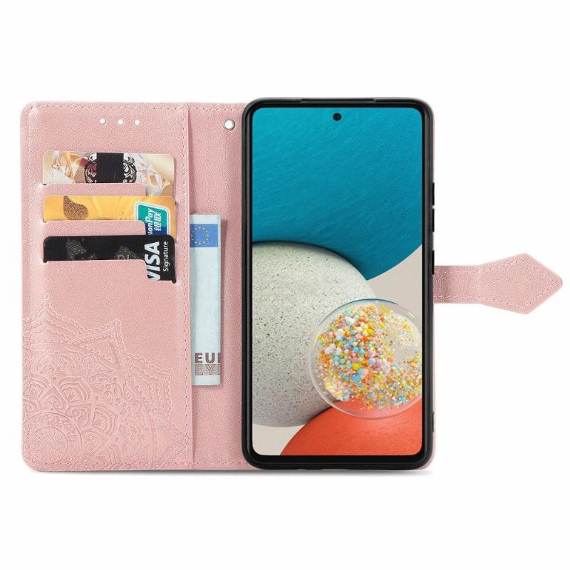 Etui Na Telefon Pokrowce do Samsung Galaxy A53 5G Biznes Mandala Relief Faux Leather