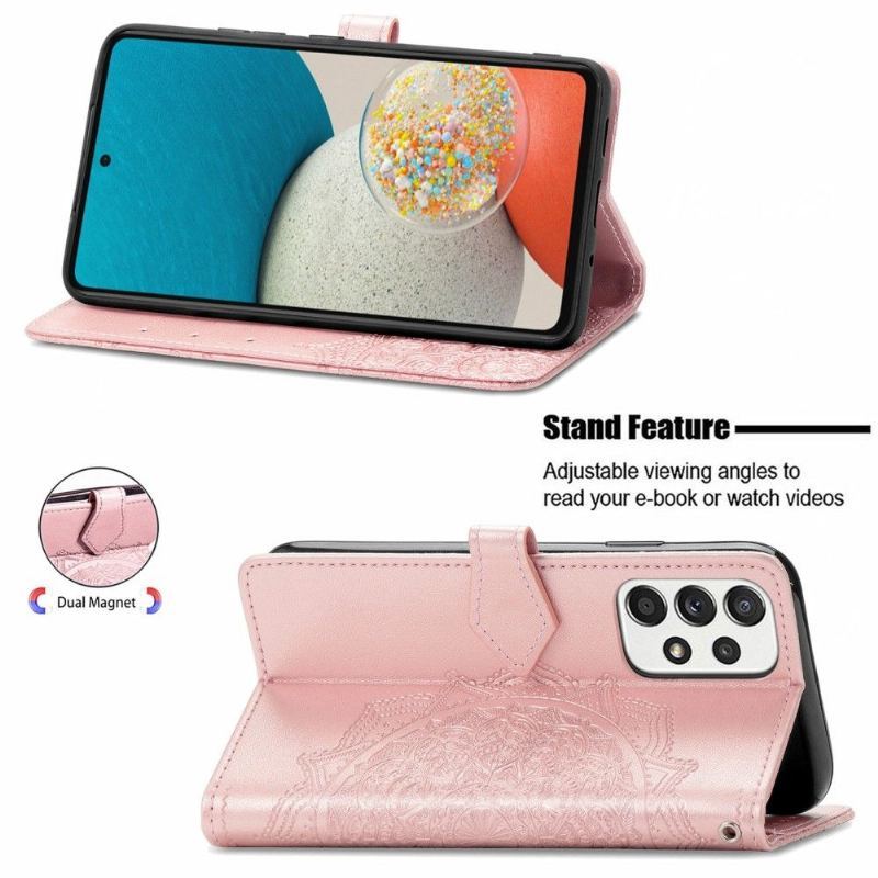 Etui Na Telefon Pokrowce do Samsung Galaxy A53 5G Biznes Mandala Relief Faux Leather