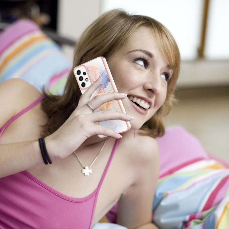 Futerały do Samsung Galaxy A53 5G Kolorowy Marmur