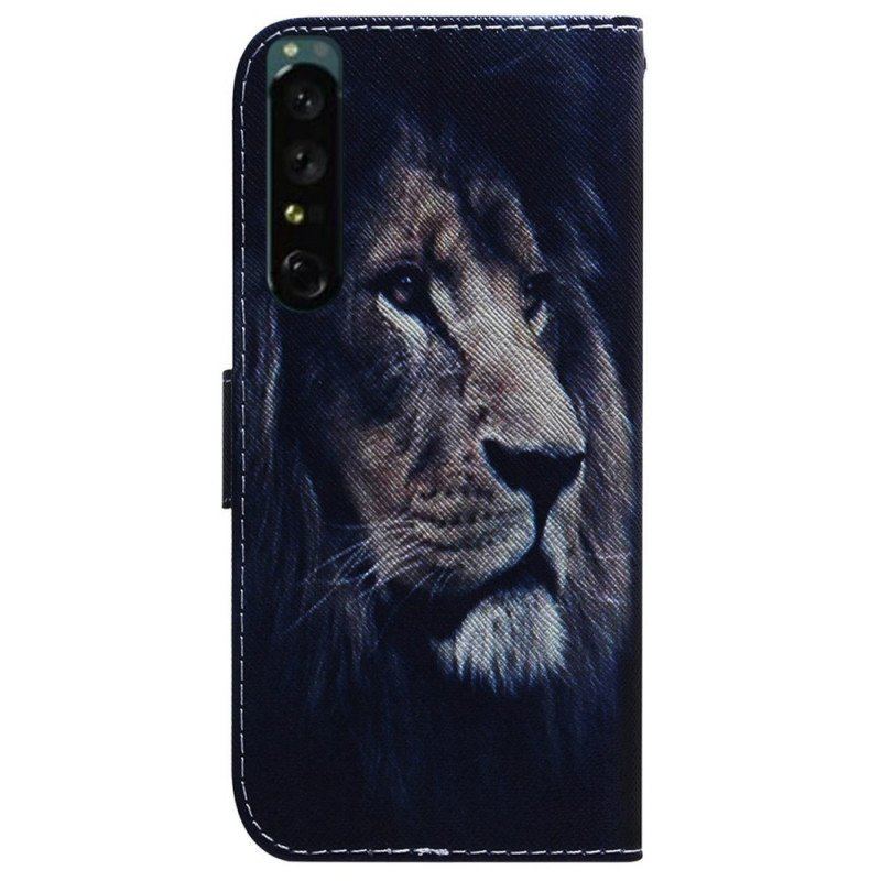 Etui Folio do Sony Xperia 1 IV Śniący Lew