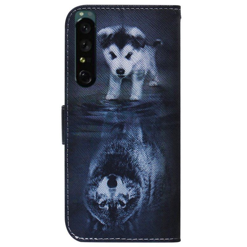 Etui Folio do Sony Xperia 1 IV Szczenięcy Sen