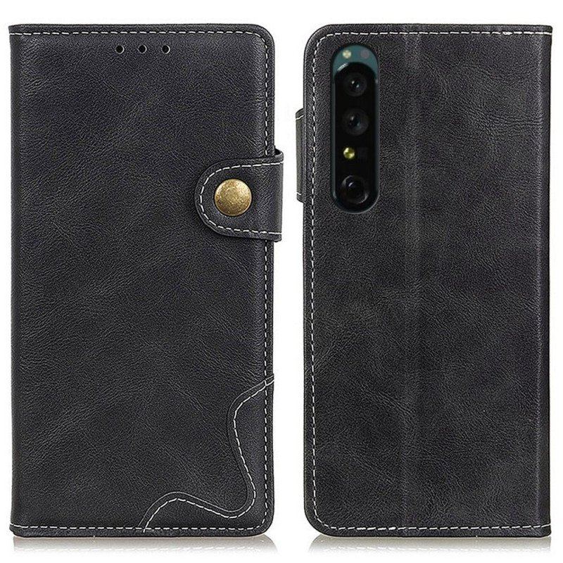 Skórzany Futerał do Sony Xperia 1 IV Projekt Szycia