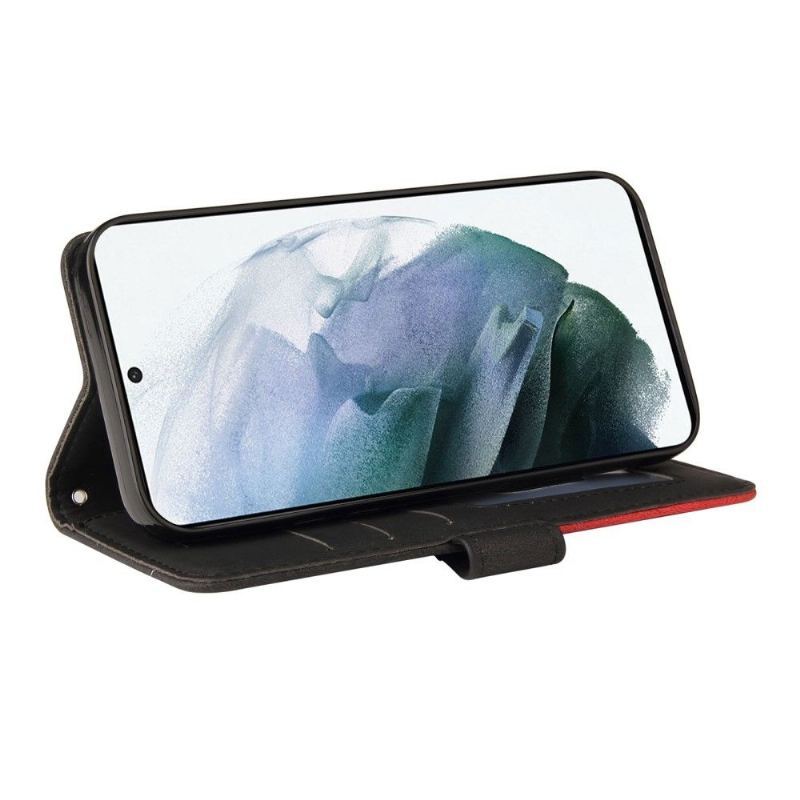Etui Folio do Samsung Galaxy S21 FE Bicolor Artystyczny