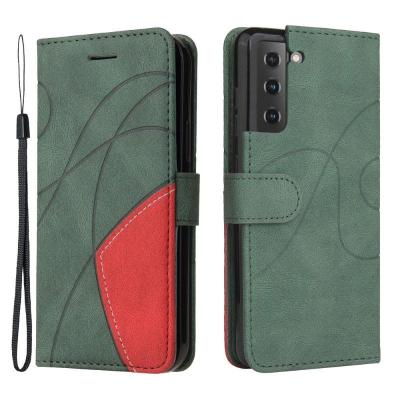 Etui Folio do Samsung Galaxy S21 FE Bicolor Artystyczny