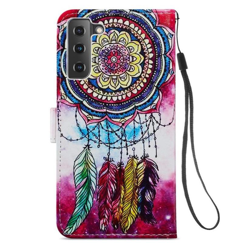 Etui Folio do Samsung Galaxy S21 FE Kolorowy Łapacz Snów