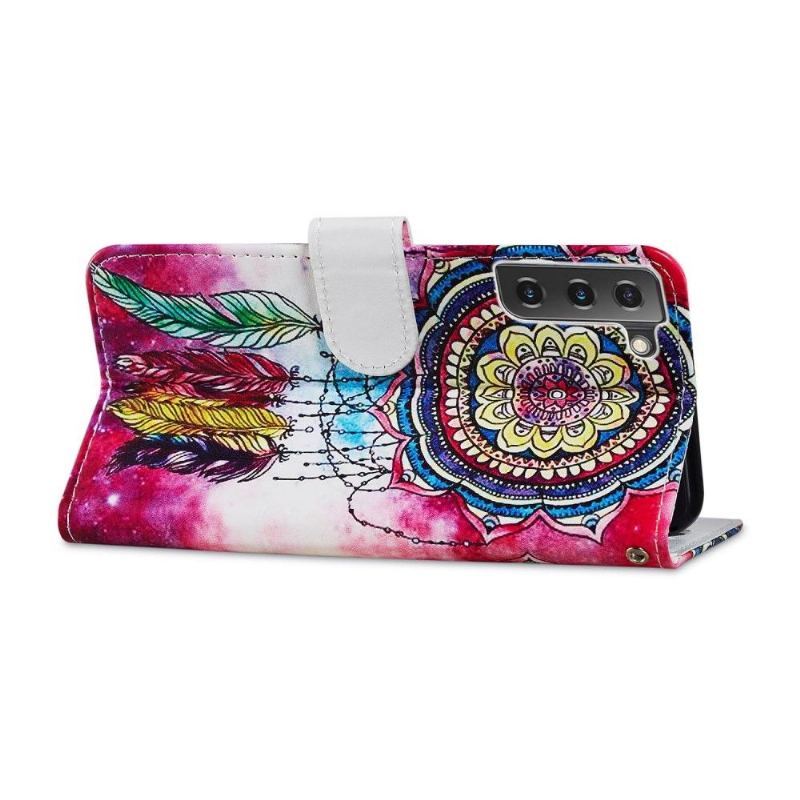 Etui Folio do Samsung Galaxy S21 FE Kolorowy Łapacz Snów
