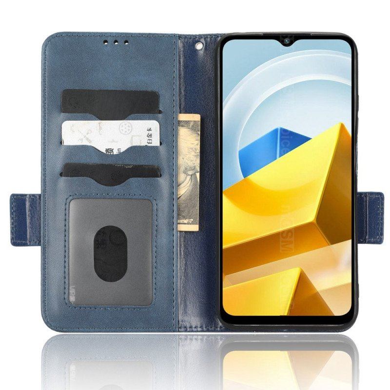 Etui Folio do Poco M5 Trójkąty Ze Smyczą