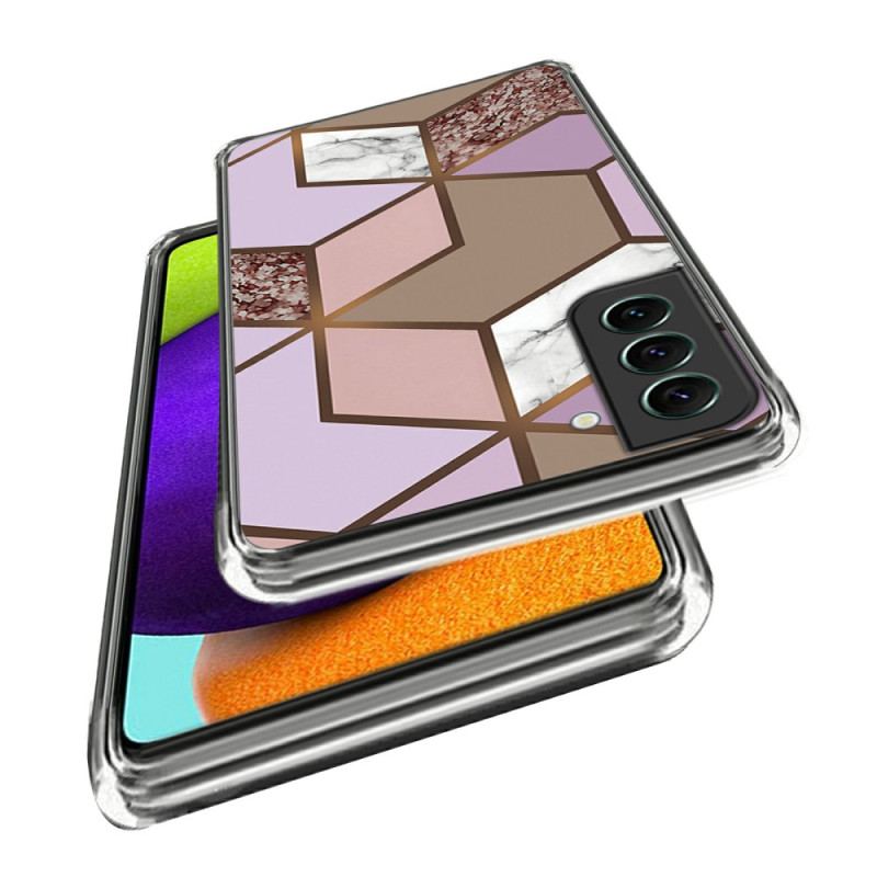 Etui Do Samsung Galaxy S24 5g Abstrakcyjny Wzór Marmuru W Geometrii
