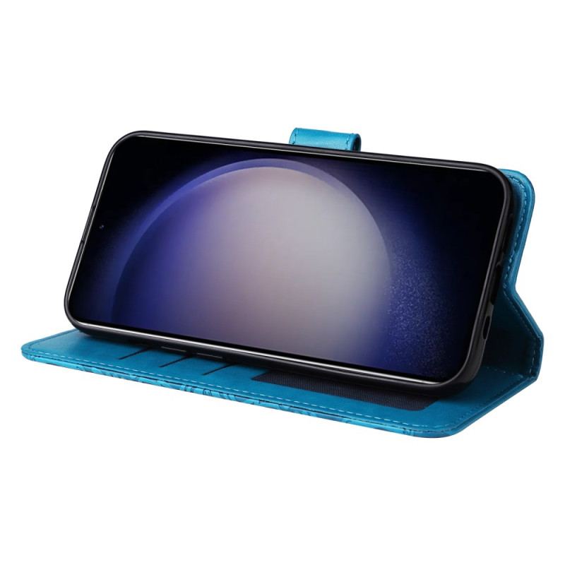 Etui Folio Do Samsung Galaxy S24 5g Ekstrawagancka Mandala Z Paskiem