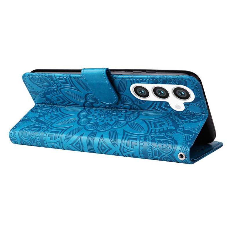 Etui Folio Do Samsung Galaxy S24 5g Ekstrawagancka Mandala Z Paskiem