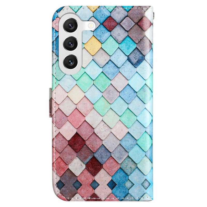 Etui Folio Do Samsung Galaxy S24 5g Kratki Paskowe