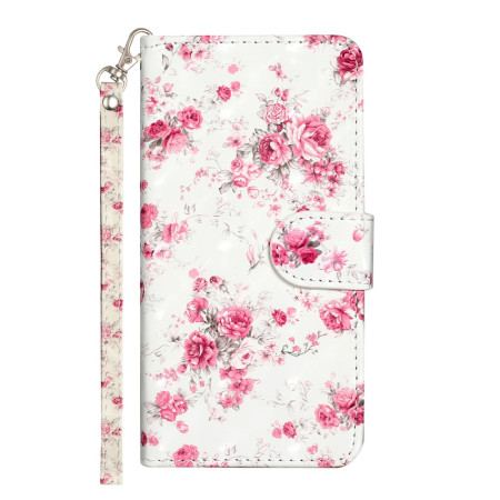 Etui Folio Do Samsung Galaxy S24 5g Róże Z Paskiem