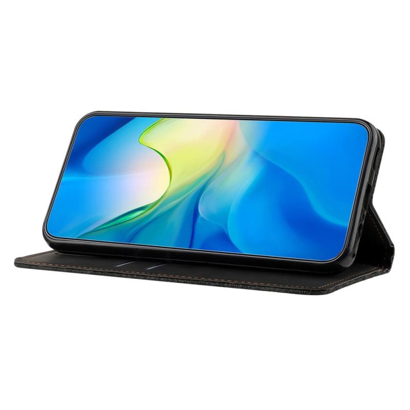 Etui Folio Do Samsung Galaxy S24 5g Styl Gobelinu Z Paskiem
