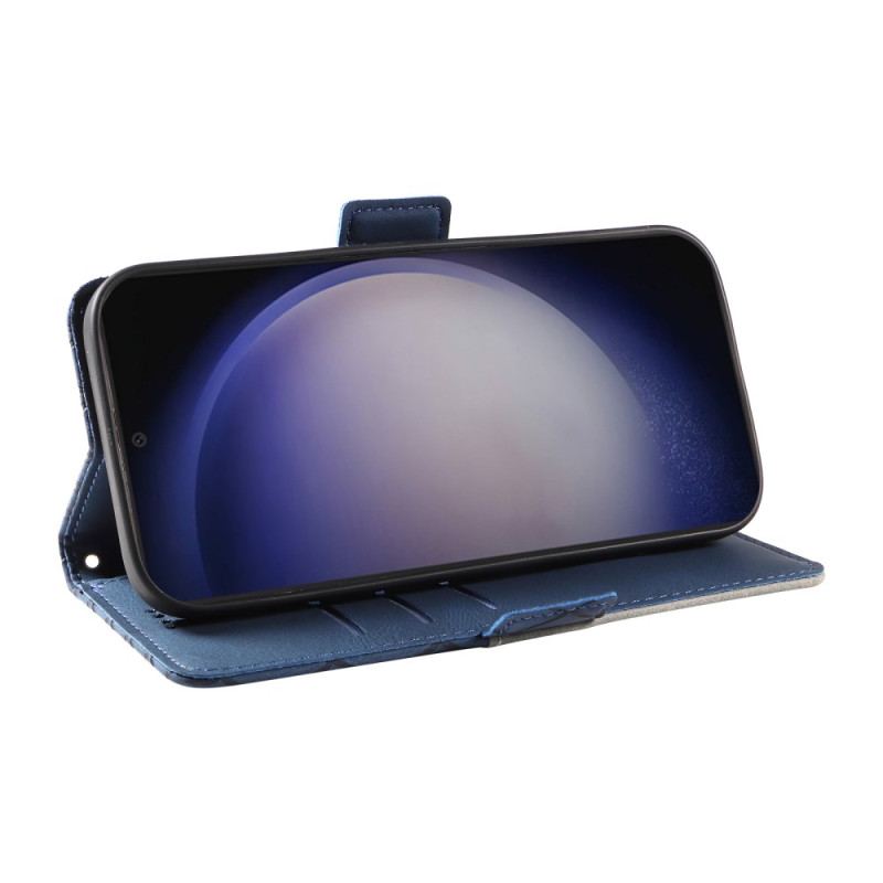 Etui Folio Do Samsung Galaxy S24 5g Wzór W Romby Z Paskiem