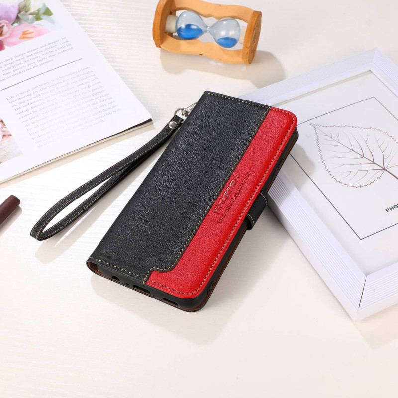 Etui Folio Do Samsung Galaxy S24 5g Z Funkcją Blokowania Rfid Khazneh