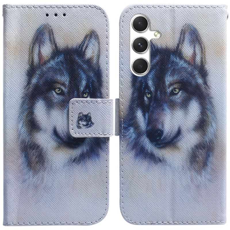 Etui Folio Samsung Galaxy S24 5g Akwarela Pies