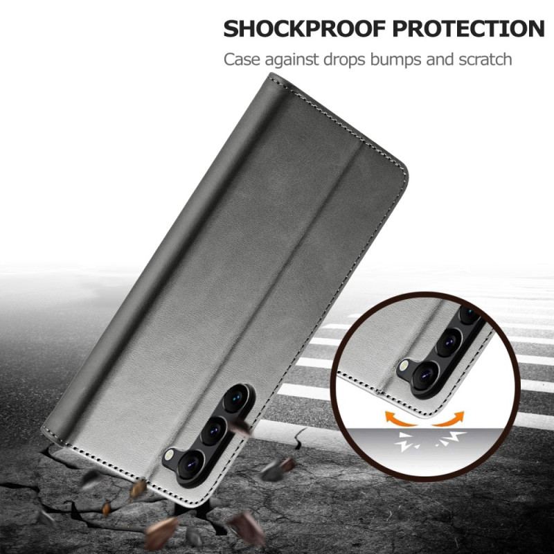 Etui Folio Samsung Galaxy S24 5g Efekt Skóry Lc.imeeke Etui Ochronne