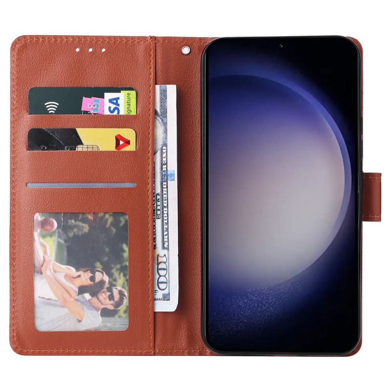 Etui Folio Samsung Galaxy S24 5g Klasyczny Z Lnière Etui Ochronne