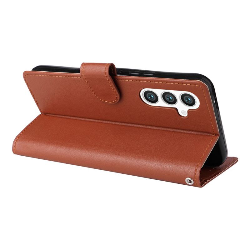 Etui Folio Samsung Galaxy S24 5g Klasyczny Z Lnière Etui Ochronne