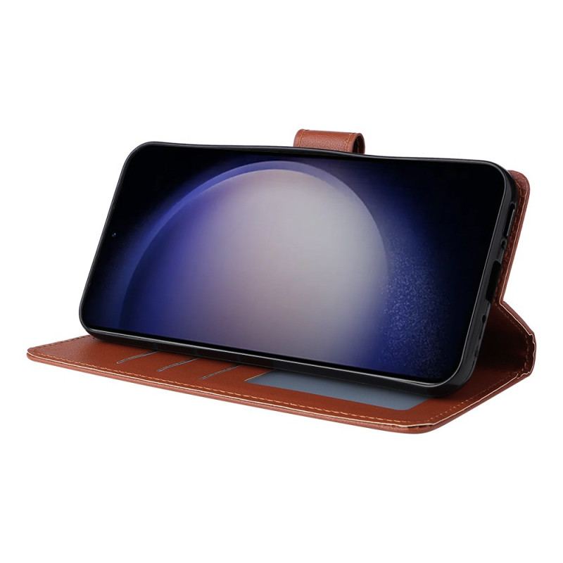 Etui Folio Samsung Galaxy S24 5g Klasyczny Z Lnière Etui Ochronne