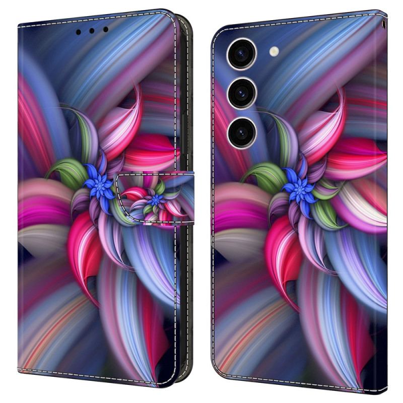 Etui Folio Samsung Galaxy S24 5g Kolorowe Wzory Etui Ochronne