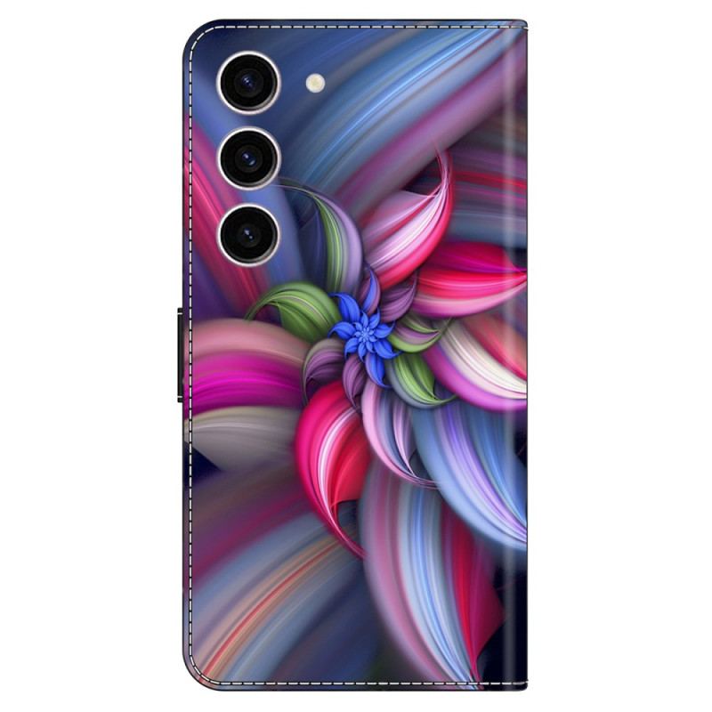 Etui Folio Samsung Galaxy S24 5g Kolorowe Wzory Etui Ochronne