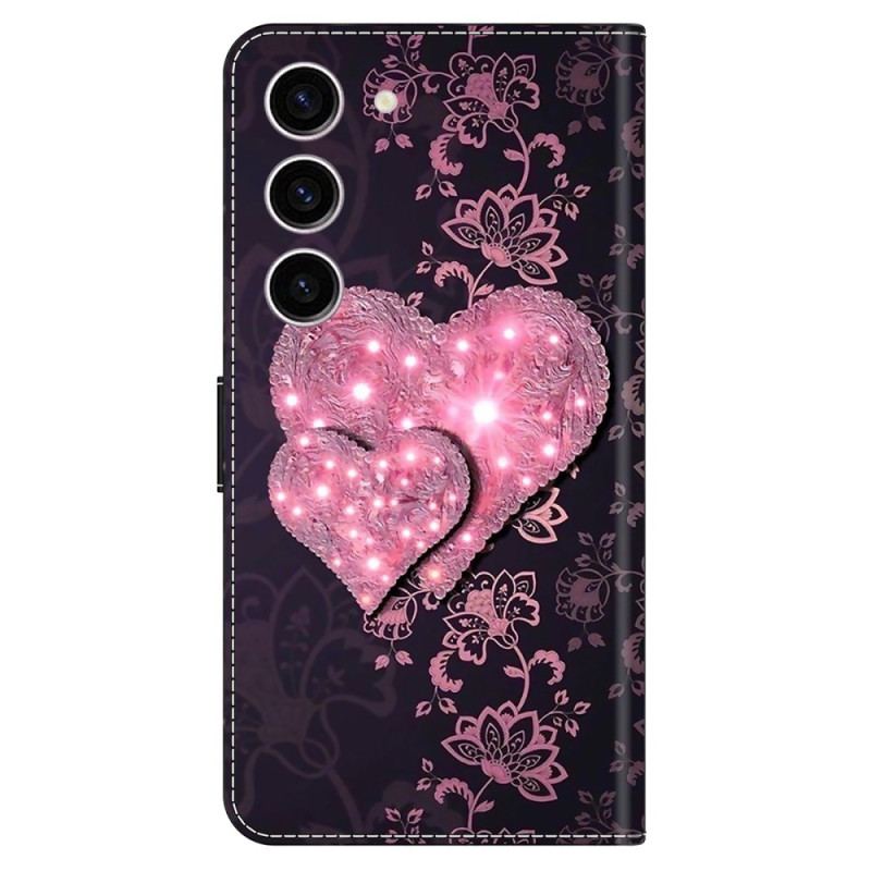 Etui Folio Samsung Galaxy S24 5g Koronkowe Serca
