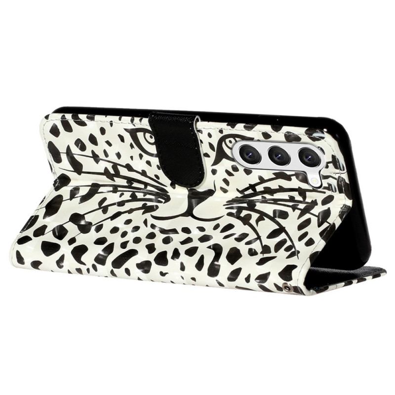 Etui Folio Samsung Galaxy S24 5g Lampart Ze Smyczą Etui Ochronne
