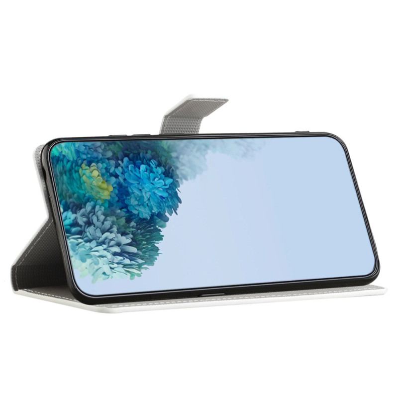 Etui Folio Samsung Galaxy S24 5g Motyle Na CZarnym Tle Etui Ochronne