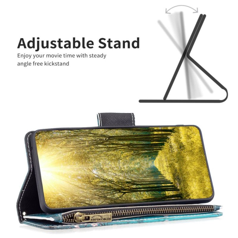 Etui Folio Samsung Galaxy S24 5g Portfel W Kwiaty Śliwy Z Paskiem