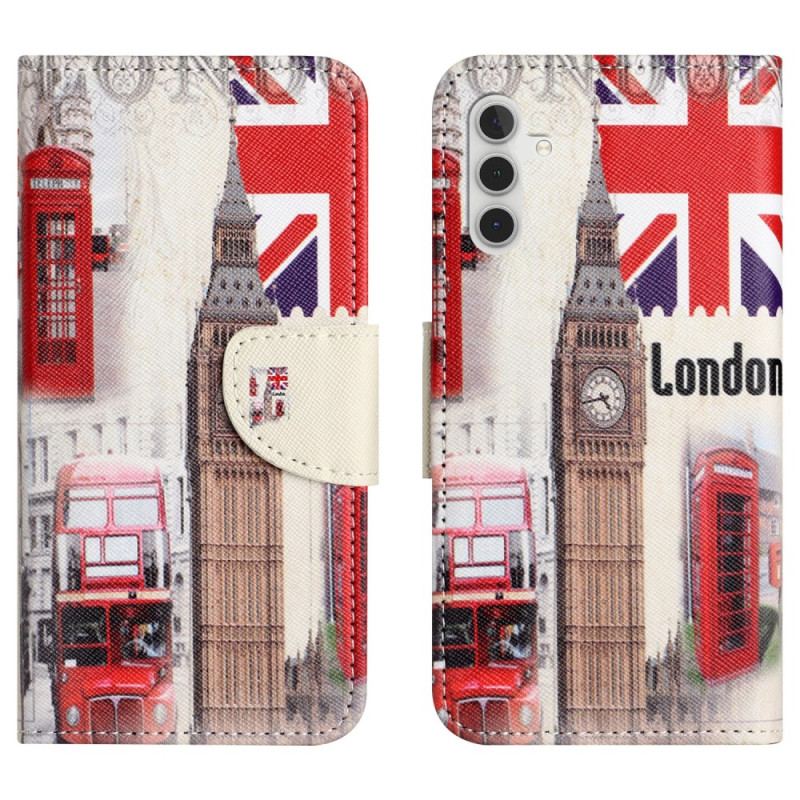 Etui Folio Samsung Galaxy S24 5g Życie W Londynie W Lanière Etui Ochronne