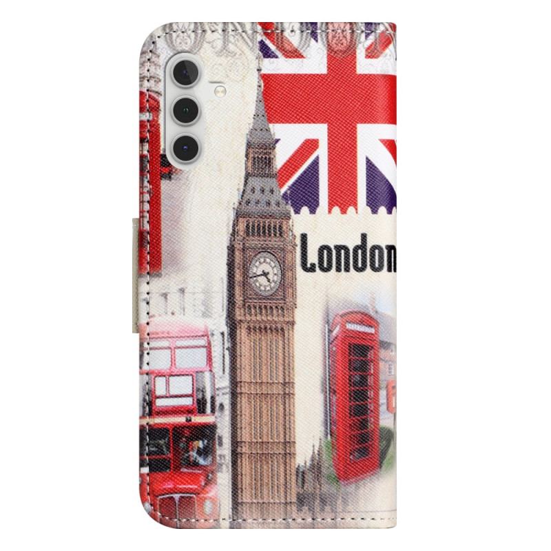 Etui Folio Samsung Galaxy S24 5g Życie W Londynie W Lanière Etui Ochronne