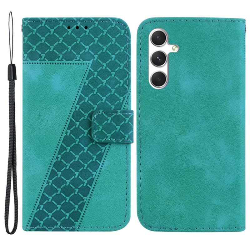 Etui Folio Samsung Galaxy S24 5g Wzór 7 Z Paskiem