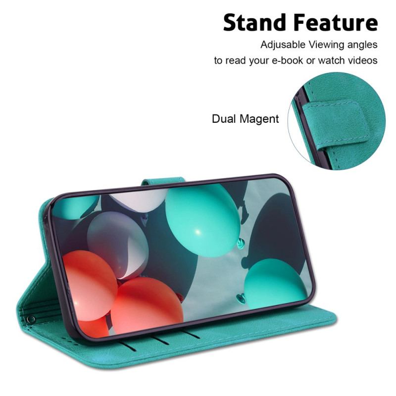 Etui Folio Samsung Galaxy S24 5g Wzór 7 Z Paskiem
