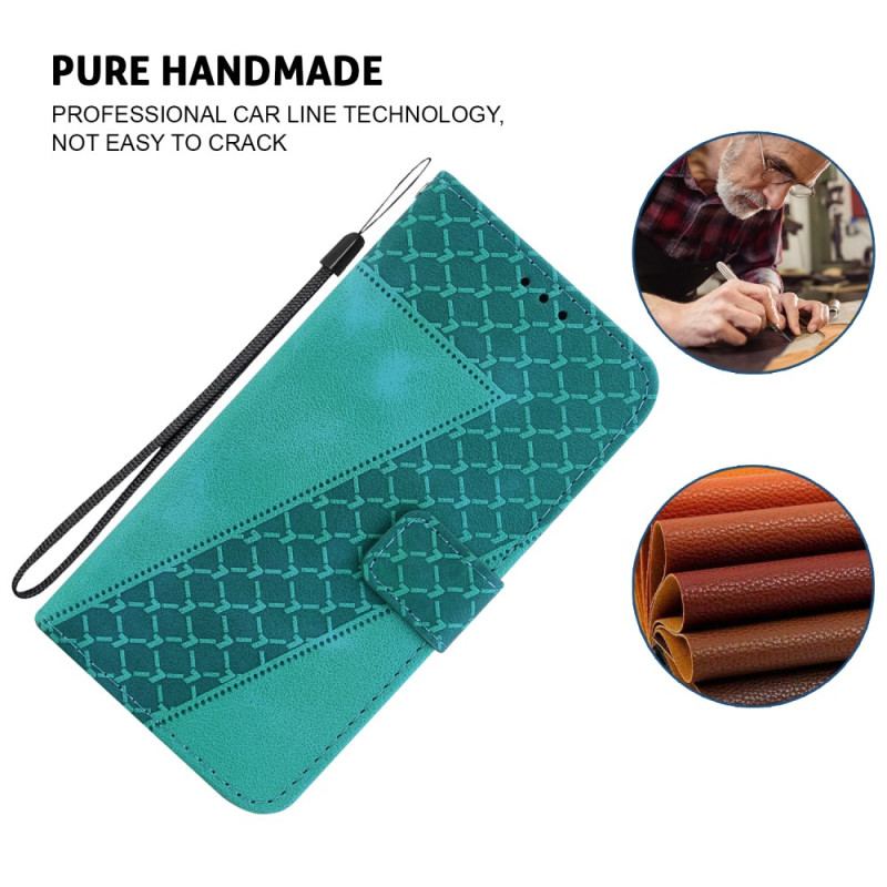 Etui Folio Samsung Galaxy S24 5g Wzór 7 Z Paskiem