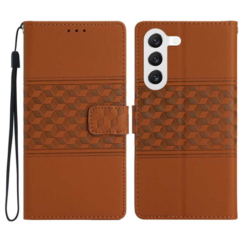 Etui Folio Samsung Galaxy S24 5g Wzór Diamentowego Paska